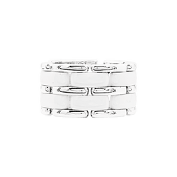 Ring Chanel "Ultra", ceramic white and white gold.