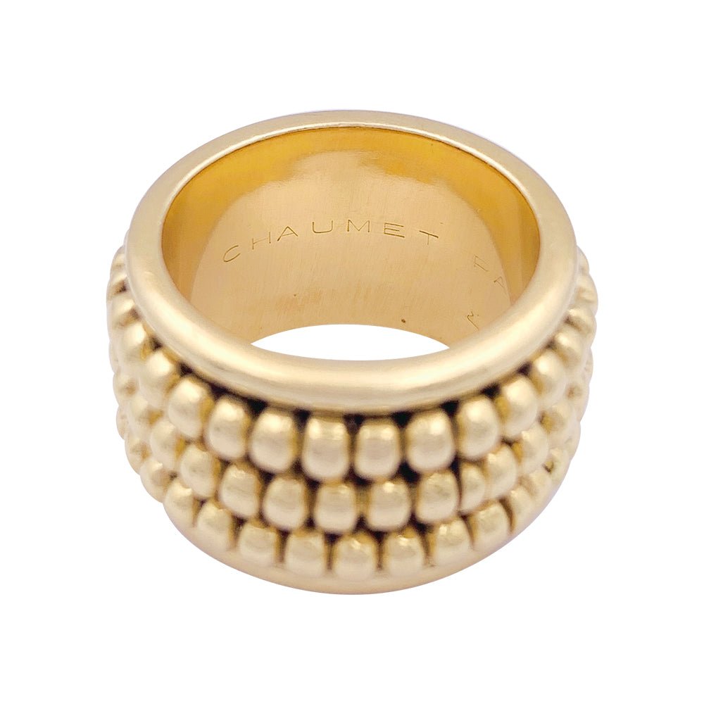 Bague Bandeau CHAUMET "Abacus" ENor jaune. - Castafiore