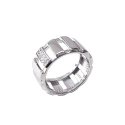 Bague Bandeau CHAUMET "Class One" en or blanc et diamants - Castafiore