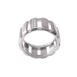 Bague Bandeau CHAUMET "Class One" en or blanc et diamants - Castafiore