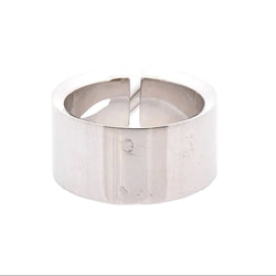 Bague Bandeau CHAUMET en or blanc et diamants - Castafiore
