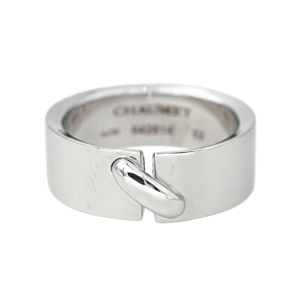 Bague Bandeau CHAUMET "Lien" en or blanc - Castafiore