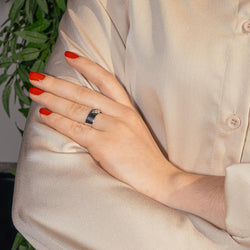 Bague Bandeau CHAUMET "Lien" en or blanc - Castafiore