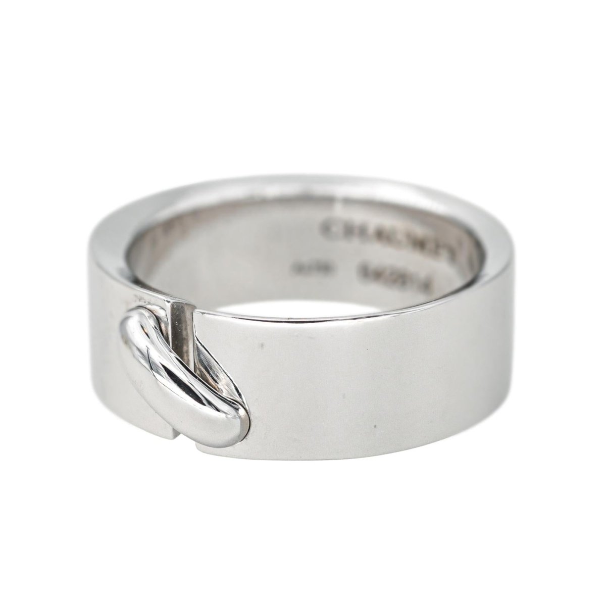 Bague Bandeau CHAUMET "Lien" en or blanc - Castafiore