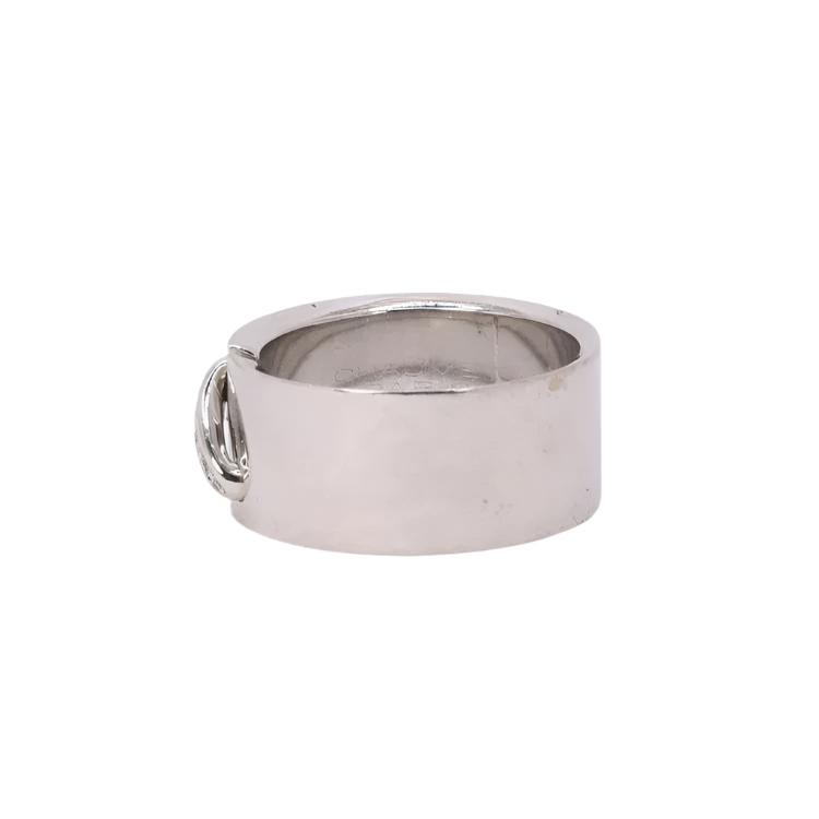 Bague Bandeau CHAUMET "Lien" en or blanc et diamants - Castafiore