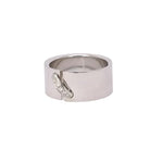 Bague Bandeau CHAUMET "Lien" en or blanc et diamants - Castafiore