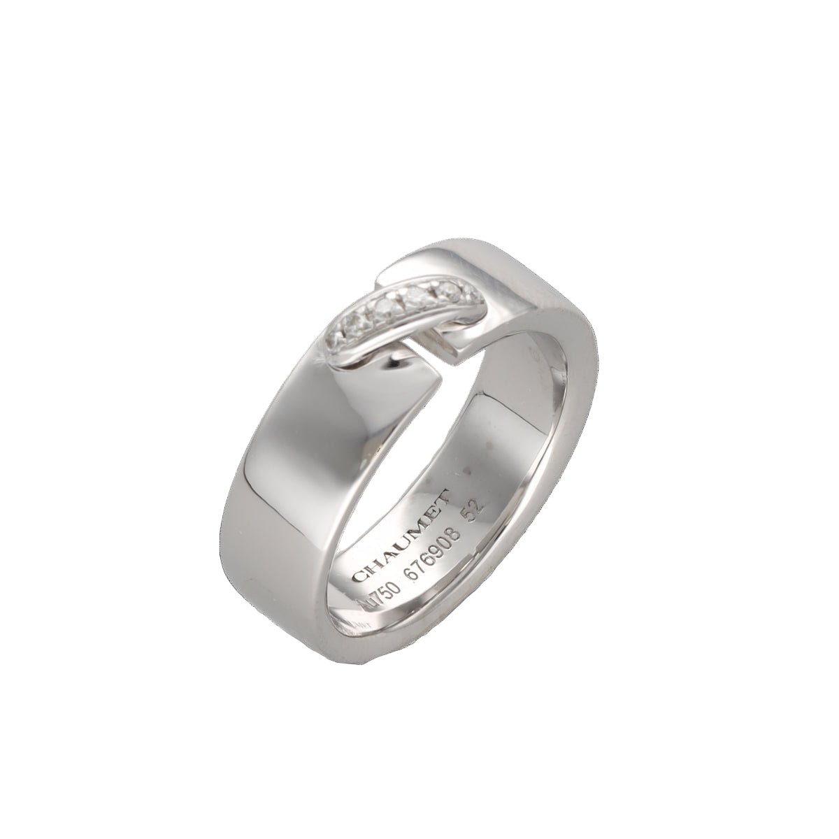 Bague Bandeau CHAUMET "Lien Évidence" en or blanc - Castafiore