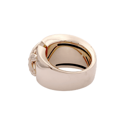 Bague Bandeau CHAUMET "Liens Asymétriques" en or rose et diamants - Castafiore