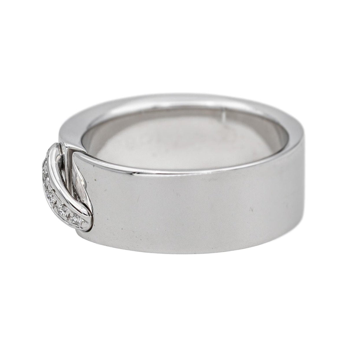 Bague Bandeau CHAUMET "Liens" en or blanc et diamants - Castafiore