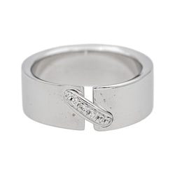 Bague Bandeau CHAUMET "Liens" en or blanc et diamants - Castafiore