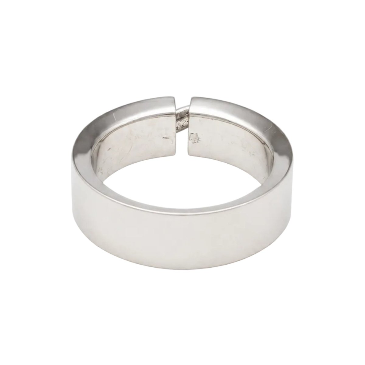 Bague Bandeau CHAUMET "Liens" en or blanc et diamants - Castafiore