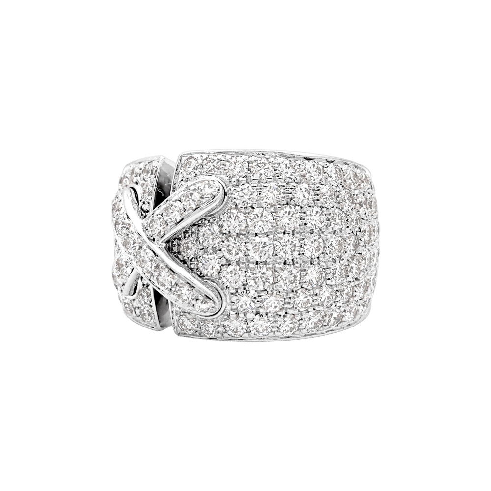Ring Chaumet, "XL Links", white gold, diamonds.