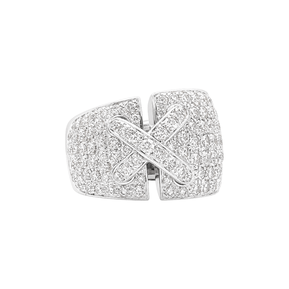 Ring Chaumet, "XL Links", white gold, diamonds.