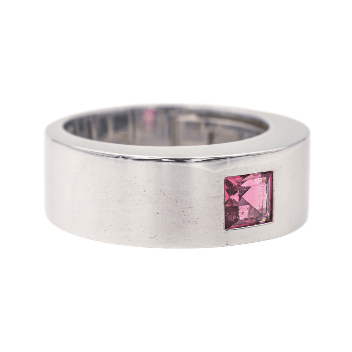 Bague Bandeau CHOPARD en or blanc et tourmaline - Castafiore