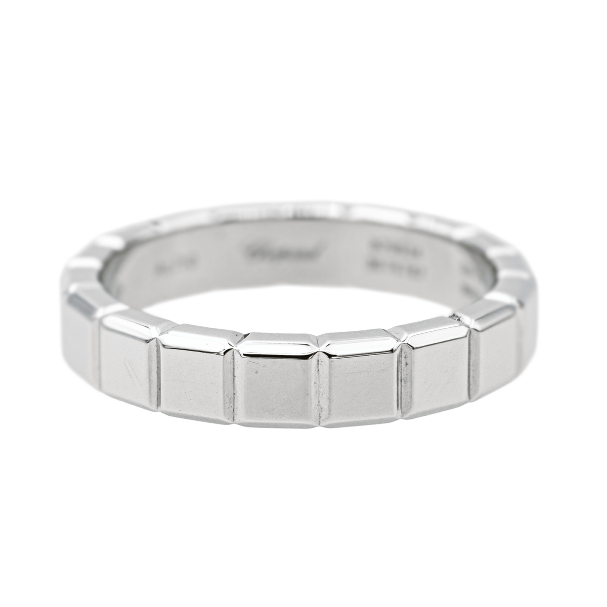 Bague Bandeau CHOPARD "Ice Cube" en or blanc - Castafiore