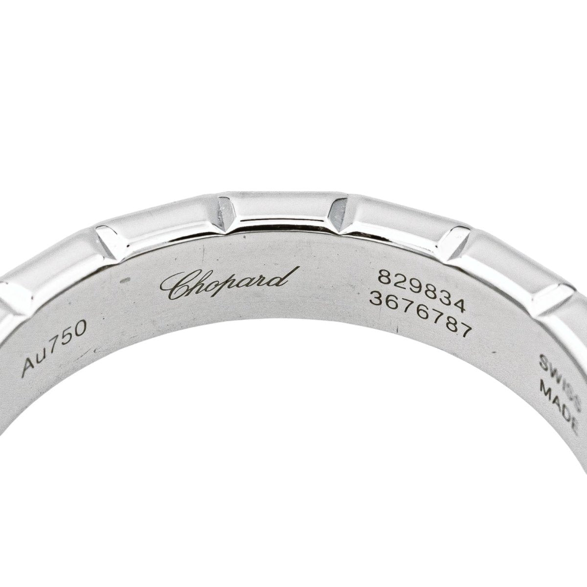 Bague Bandeau CHOPARD "Ice Cube" en or blanc - Castafiore