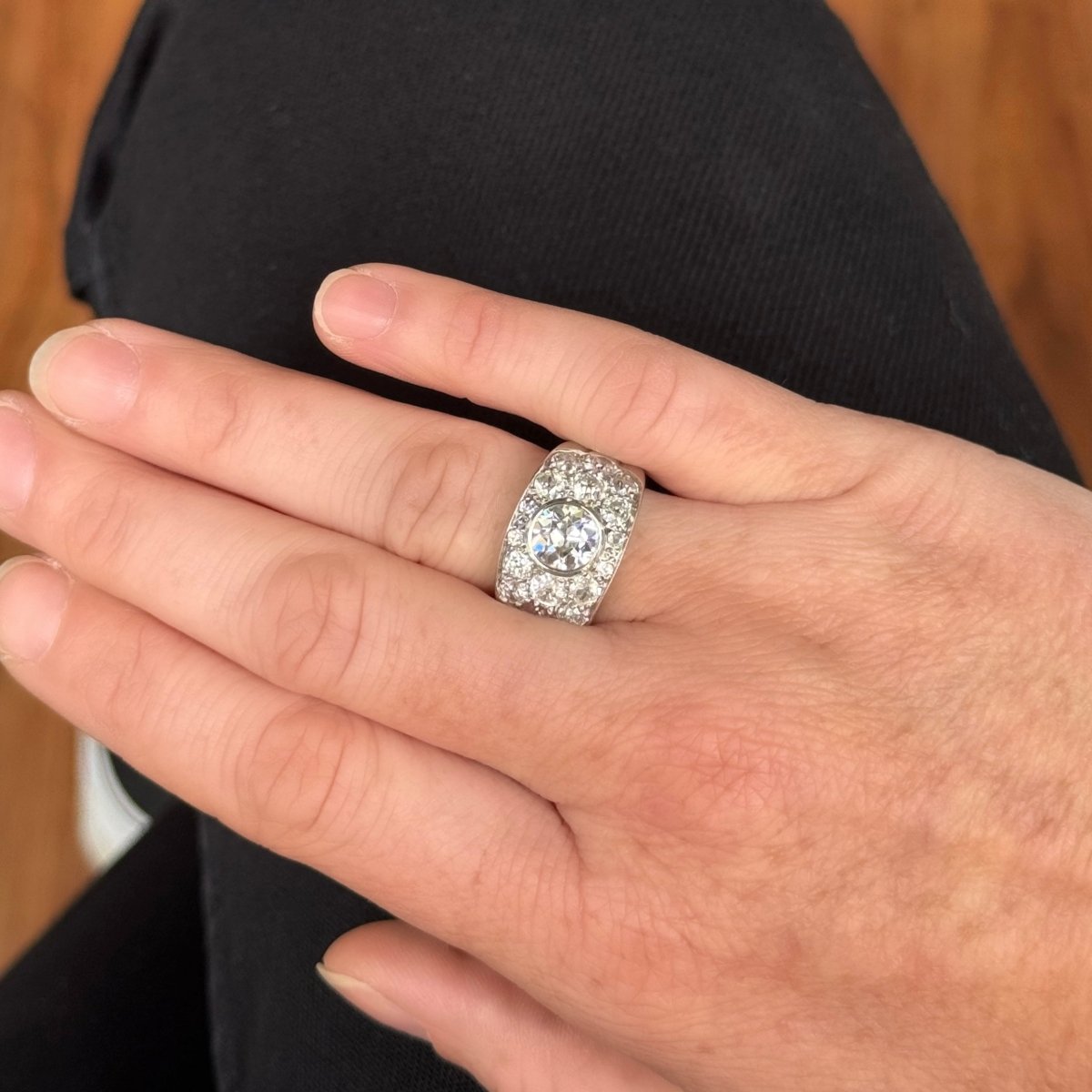 Bague bandeau diamants - Castafiore