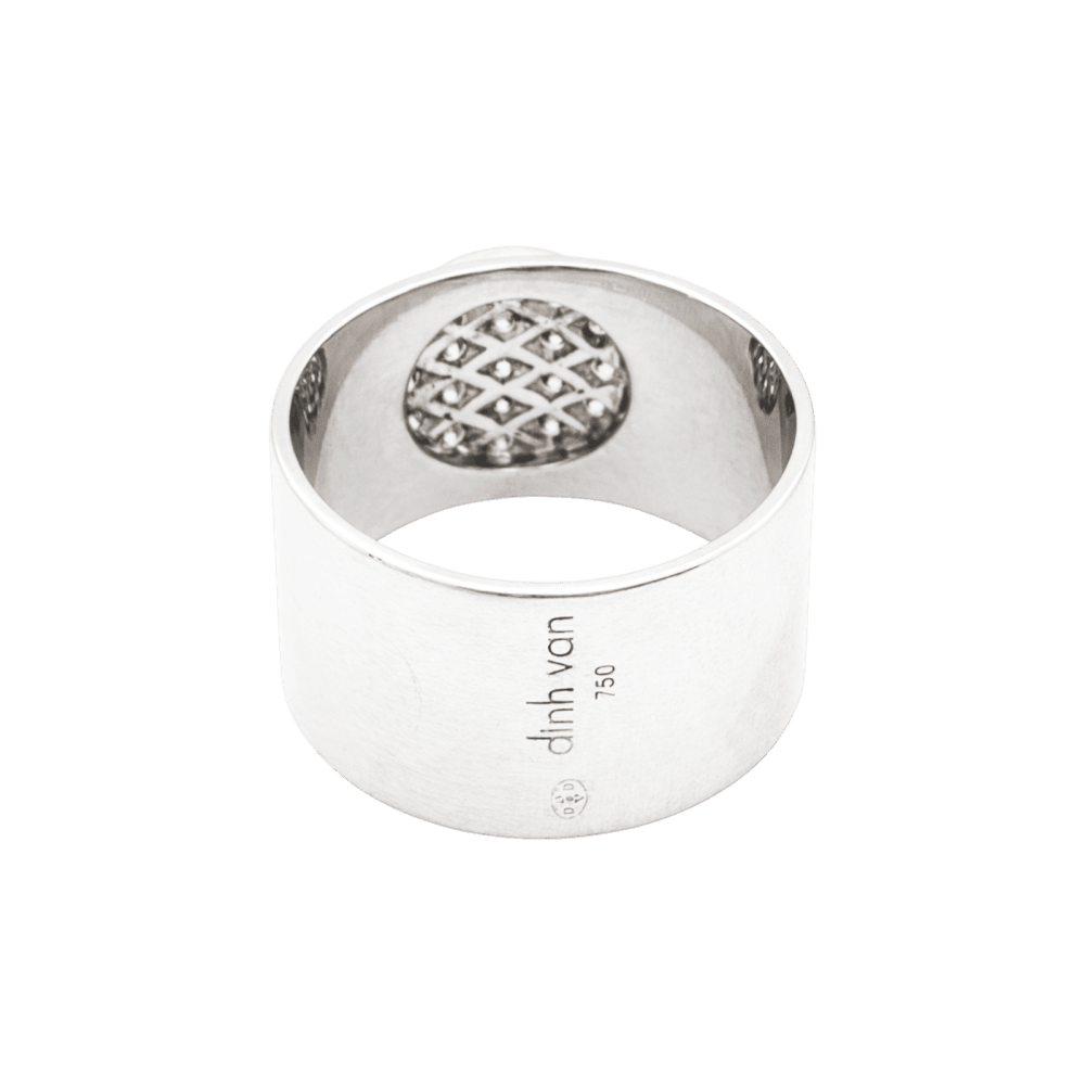 Ring Dinh Van, "Anthea", white gold and diamonds.