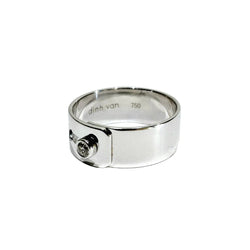 Bague Bandeau DINH VAN "Serrure" en or blanc et diamant - Castafiore