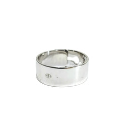 Bague Bandeau DINH VAN "Serrure" en or blanc et diamant - Castafiore