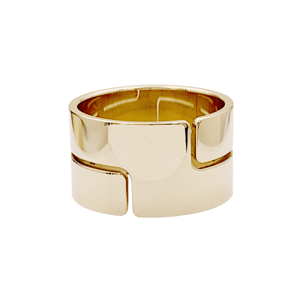 Bague Bandeau DINH VAN "Seventies" en or jaune - Castafiore