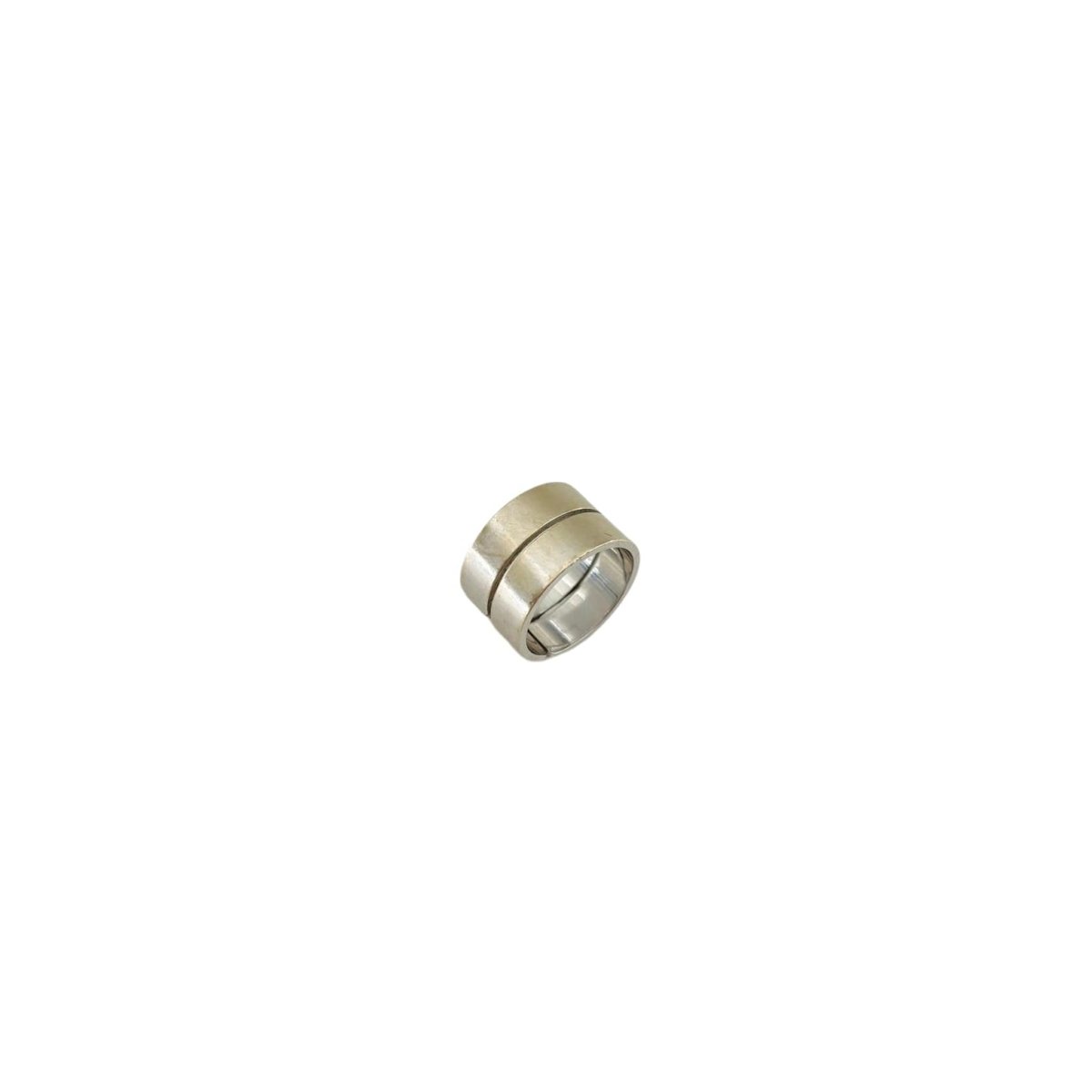 Bague Bandeau DINH VAN "Seventies" GM en or blanc - Castafiore