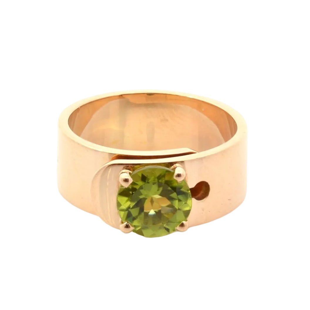 Ring Dinh Van peridot in 18k gold