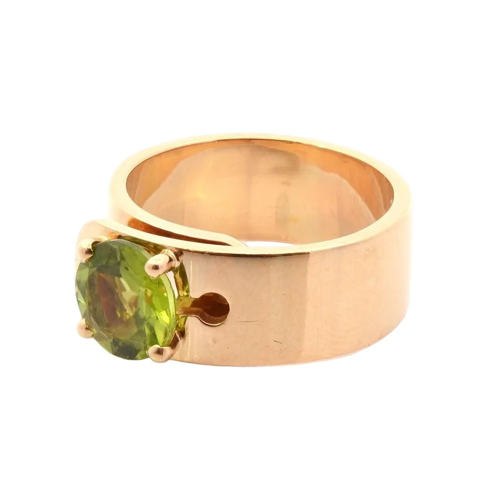 Ring Dinh Van peridot in 18k gold