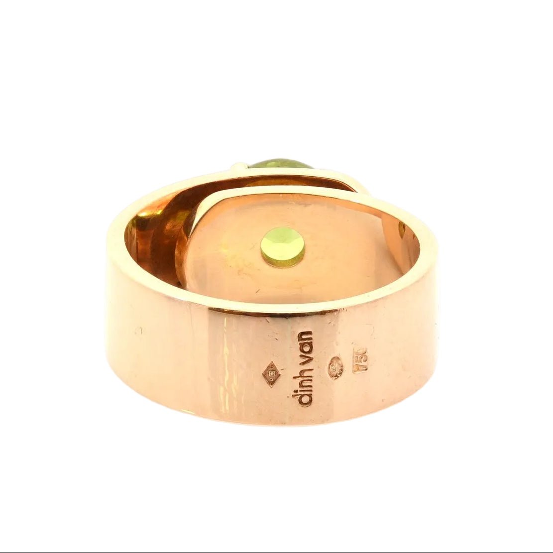 Ring Dinh Van peridot in 18k gold
