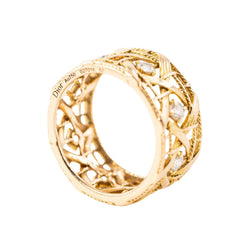 Bague Bandeau DIOR "My Dior" GM en or jaune et diamants - Castafiore
