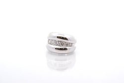 Bague Bandeau en diamants et or blanc - Castafiore