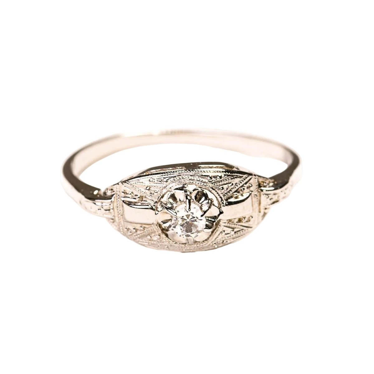 Bague Bandeau en or blanc et diamant - Castafiore