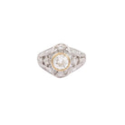 Bague bandeau en or blanc et diamant - Castafiore