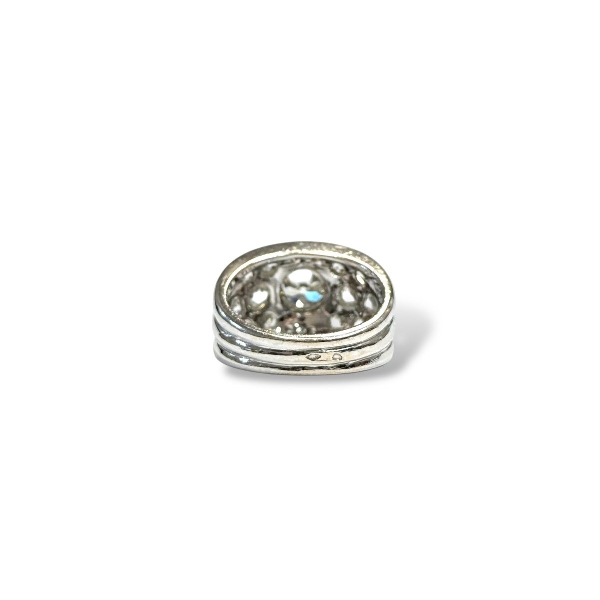 Bague Bandeau en or blanc et diamants - Castafiore