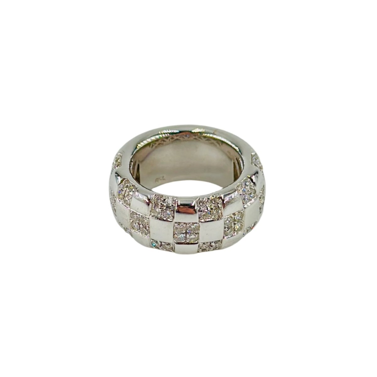 Bague Bandeau en or blanc et diamants - Castafiore