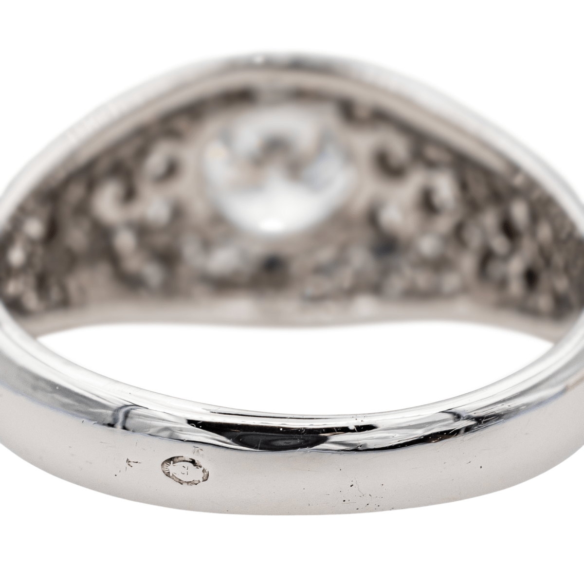 Bague Bandeau en or blanc et diamants - Castafiore