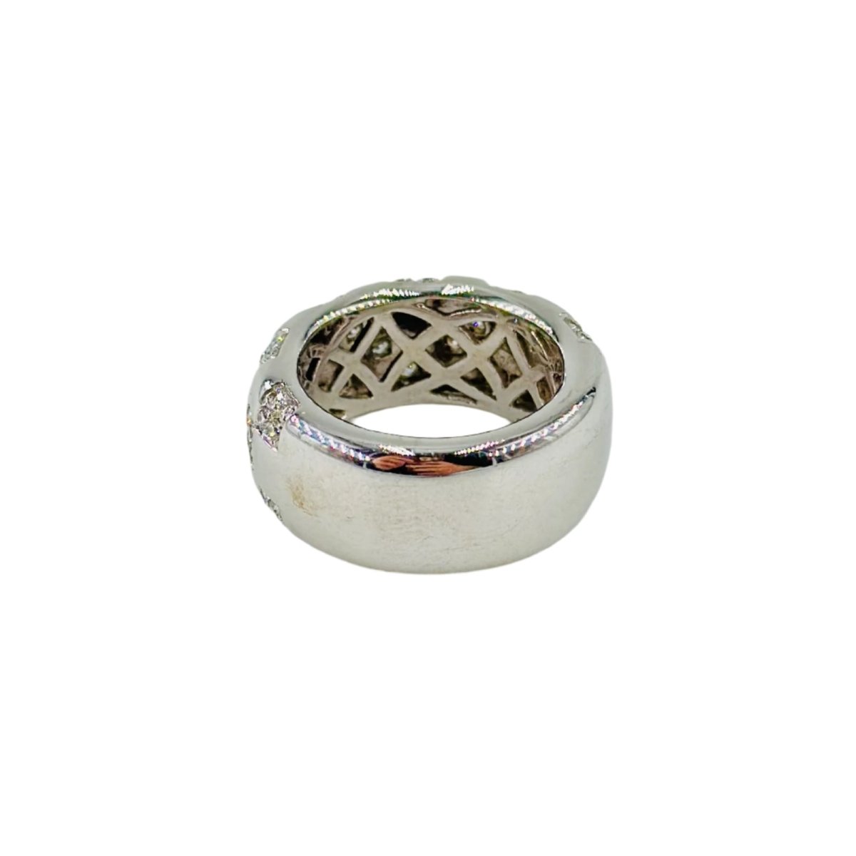 Bague Bandeau en or blanc et diamants - Castafiore