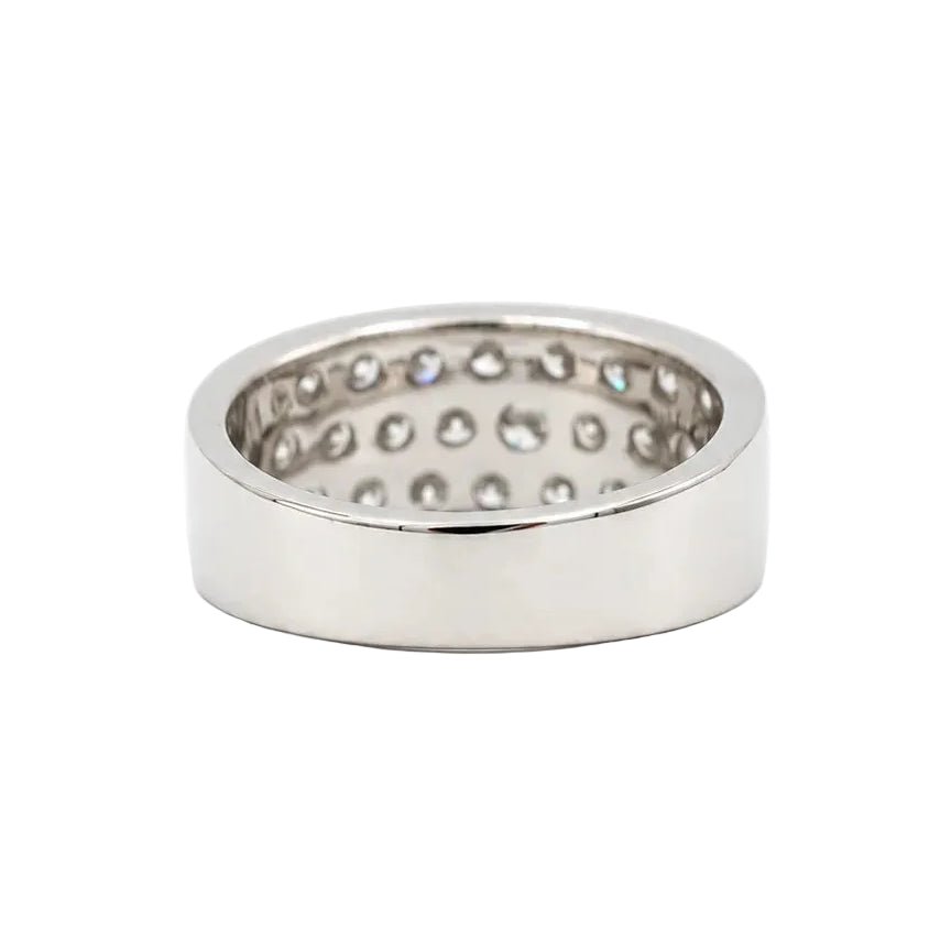 Bague Bandeau en or blanc et diamants - Castafiore