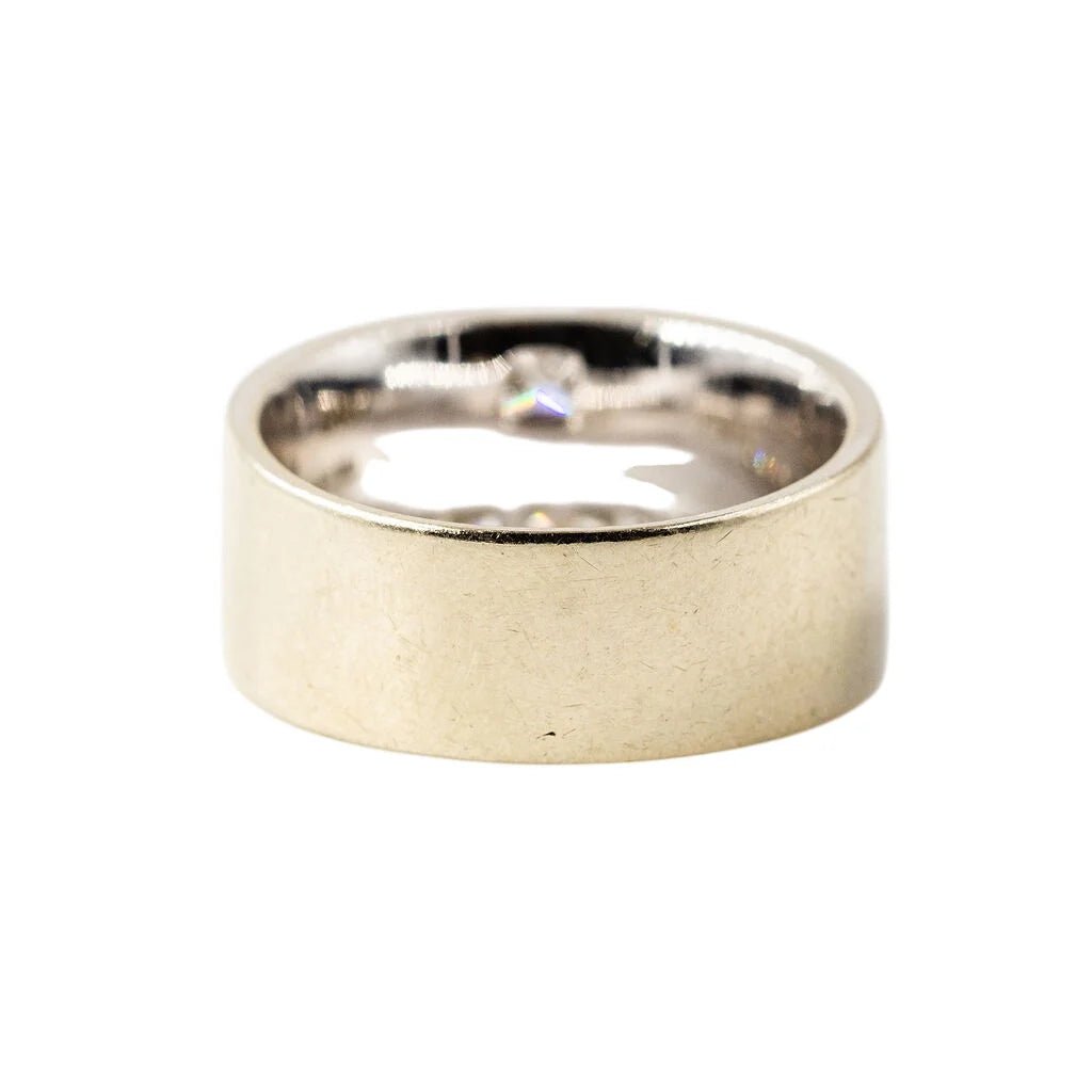 Bague Bandeau en or blanc et diamants - Castafiore