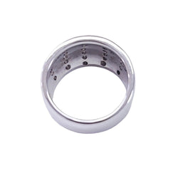Bague Bandeau en or blanc et diamants - Castafiore
