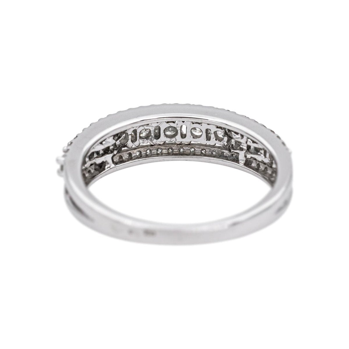 Ring  White gold headband  diamond 