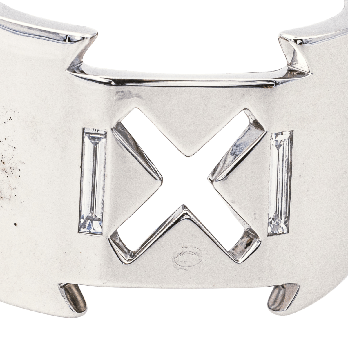 Bague Bandeau en or blanc et diamants - Castafiore