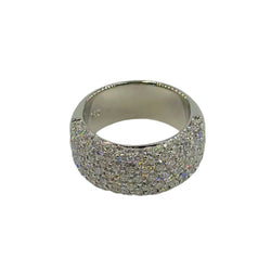 Bague Bandeau en or blanc et diamants - Castafiore