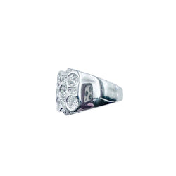 Bague Bandeau en or blanc et diamants - Castafiore