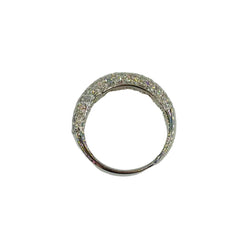 Bague Bandeau en or blanc et diamants - Castafiore