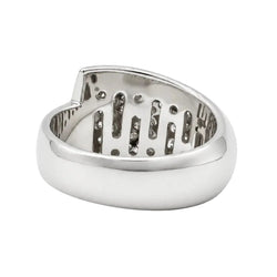 Bague Bandeau en or blanc et diamants - Castafiore