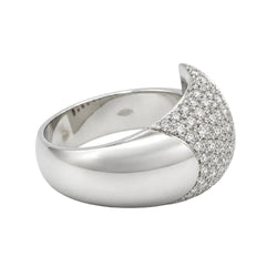 Bague Bandeau en or blanc et diamants - Castafiore