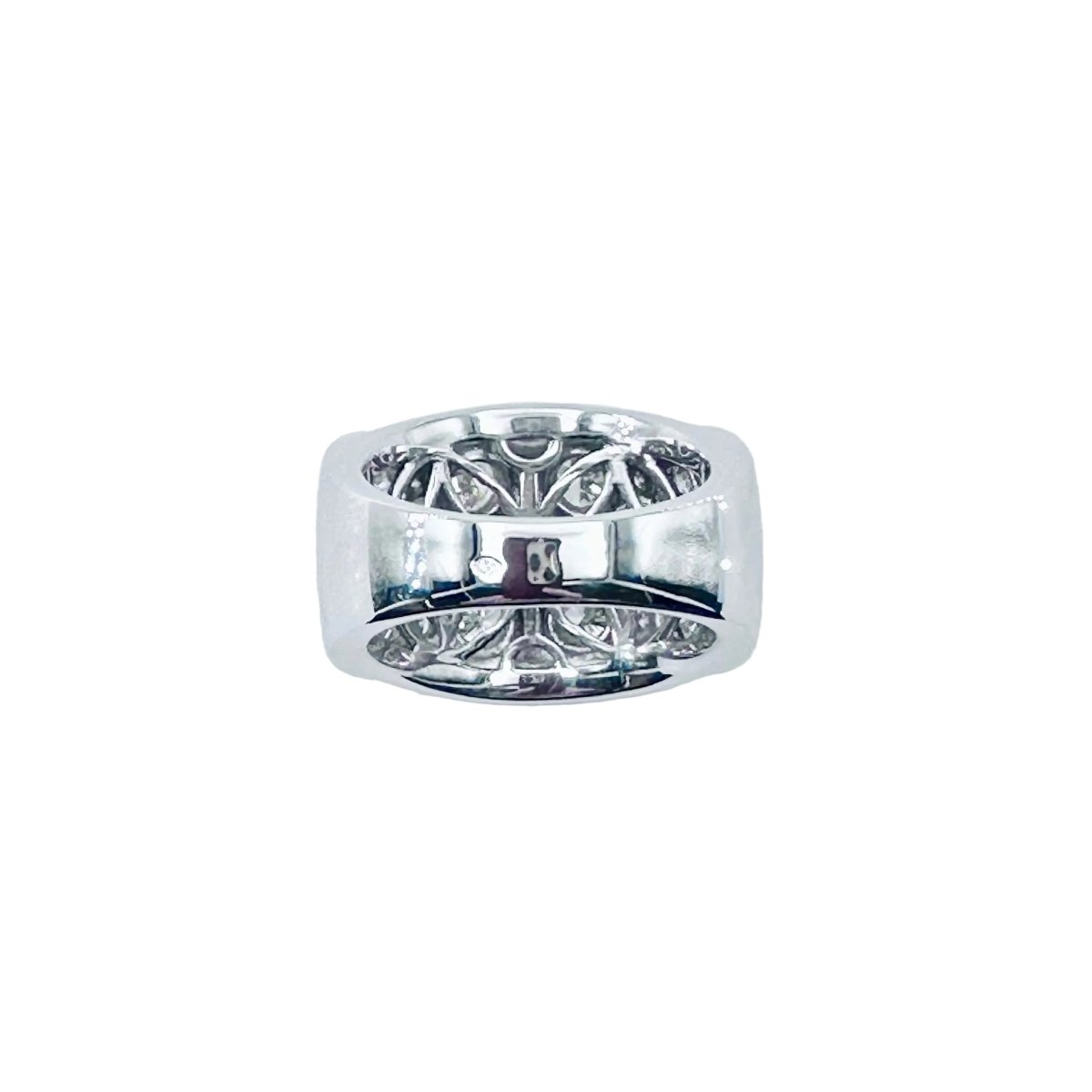 Bague Bandeau en or blanc et diamants - Castafiore