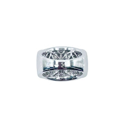 Bague Bandeau en or blanc et diamants - Castafiore