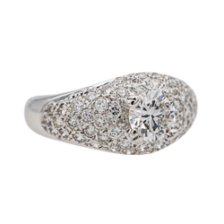 Bague Bandeau en or blanc et diamants - Castafiore